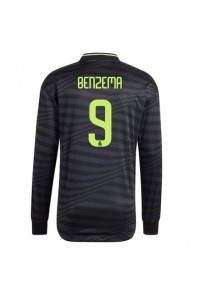 Real Madrid Karim Benzema #9 Fotballdrakt Tredje Klær 2022-23 Lange ermer